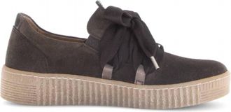 Gabor Womens Lacey Sneaker In English Brown