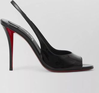 Christian Louboutin patent calfskin slingback sandals