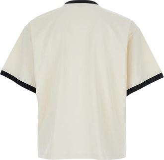Versace Mens T-Shirt Medusa Doblone Print White Cotton T-Shirts And Polos