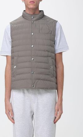 Brunello Cucinelli Gilet imbottito in nylon idrorepellente con collo alto