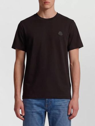 Moncler cotton ribbed crew neck short sleeve t-shirt