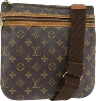 Louis Vuitton Pre-owned Vintage Canvas Cross Body Bag - Dames - Vintage Schoudertas - Bruin - ONE Size - Vintage