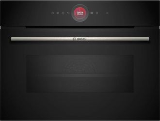Bosch Serie 8, Horno Compacto Empotrable Con Funci&oacute;n Microondas, 60 X 45 Cm, Negro, Cmg7241b1