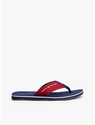 Tommy Hilfiger Mens Tommy Logo Flip-Flop - Red - US 7 / EU 39.5
