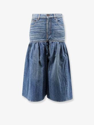 Chlo&eacute; Gonna/Pantalone in tessuto denim di cotone leggero - CHLOE - gender_Woman