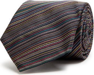 Paul Smith Signature Stripe Embroidered tie - Multicoloured - One Size