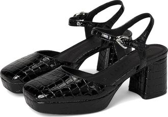 Aerosoles Soir High Womens Heels Black Croco Faux Leather : 6 M