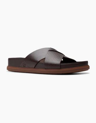 Clarks Mens Clarks Torford Cross in brown leather - Size: 11