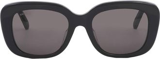 Balenciaga Grey Square Ladies Sunglasses BB0295SK 001 54