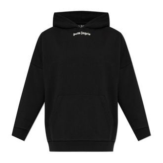 Palm Angels Hoodies, male, Black, Size: 2XL Classic Logo Over Hoodie