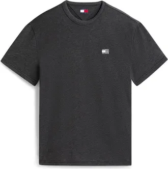 Tommy Jeans Heren Tonaal Badge T-shirt (Zwart)