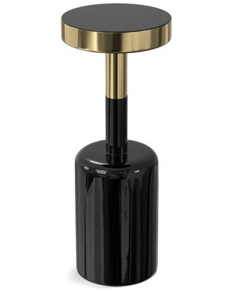 Simpli Home Frannie Modern Contemporary 10In Metal Side Table