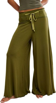 Free People Dream State Wide Leg Lounge Pants in Ferngully at Nordstrom, Size X-Large
