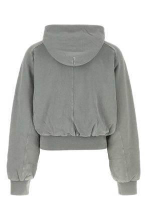 Entire studios Unisex Dove Grey Cotton Sweatshirt Rhino Exterior: Felpe