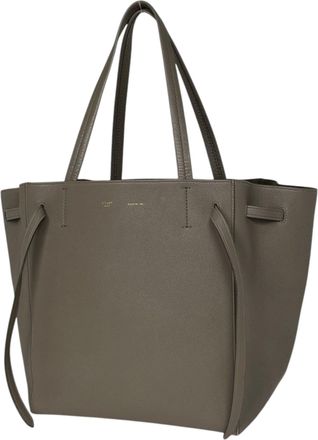 Celine Gray Leather Tote Bag (Pre-Owned)