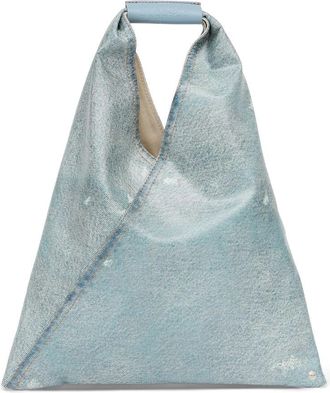 Maison Margiela Sculptural Bleached Denim Tote Bag with Transformable Design