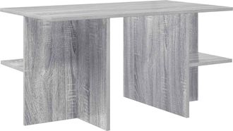 vidaXL Mesa De Caf&eacute; Gris Sonoma 87 X 50 X 45 Cm Madera De Ingenier&iacute;a Vidaxl