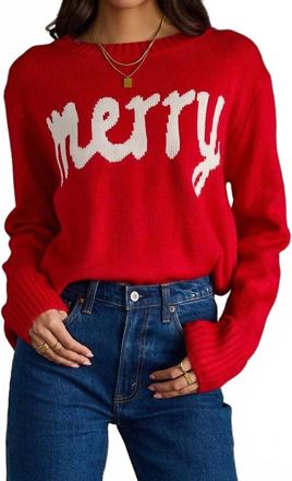 Panache Merry Sweater In Red