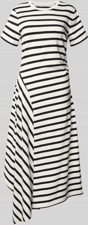 s.Oliver Red Label Tailliertes Jersey-Kleid aus Baumwoll-Mix in Weiss, Gr&ouml;&szlig;e 34