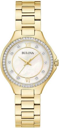 Bulova Dames Horloge Goudkleurig 98L295