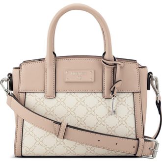 Nine West Ledger Mini Satchel Bag in Cream Logo at Nordstrom Rack