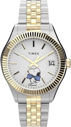 Timex X Peanuts Legacy Bowtie Quartz White Dial Ladies Watch TW2Y11100