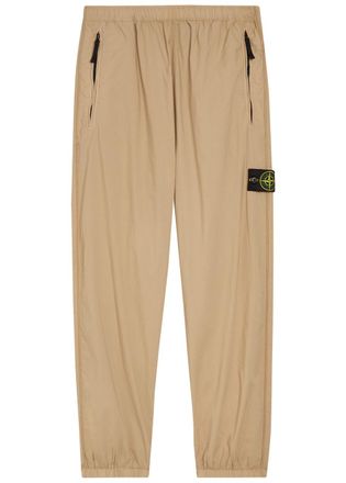 Stone Island Tela Stretch-cotton Trousers - Sand - 36 (W36/ XL)