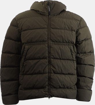 C.P. Company Heren C.P. Company Chrome-R Goggle Down Jacket in Groen