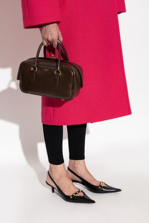 Balenciaga Handbag Le 7 Bowling Small, Womens, Brown
