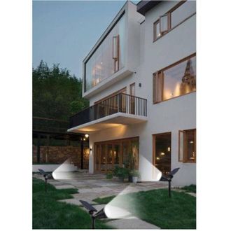 Trade Shop Trade Shop - Faretto Picchetto Pannello Solare 3watt Faro Crepuscolare Luce 6500k 3000k So-gd