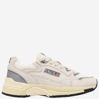 Autry White Silver Lace Up Sneakers