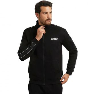 Guess Hoodies & sweatvesten, Heren, Zwart, S, Katoen, Hoodie met rits