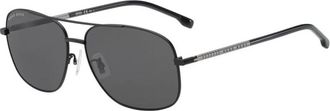 HUGO BOSS Zonnebrillen - Heren - Zonnebrillen - Zwart - 58 MM - Accessoires