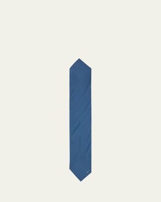 Ralph Lauren Purple Label Mens Cotton Geometric Neckerchief