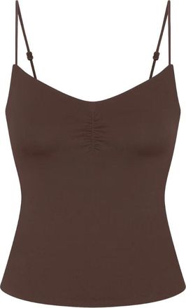 Nike (WMNS) Nike x SKIMS Matte Shirred Front Tank Dark Sepia SLSLS9691W-DSP
