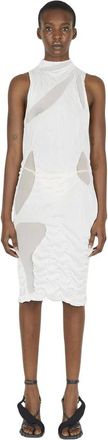 Di Petsa Wet Look Mini Dress - female - DI PETSA - Midi Dresses - White - S - Dresses