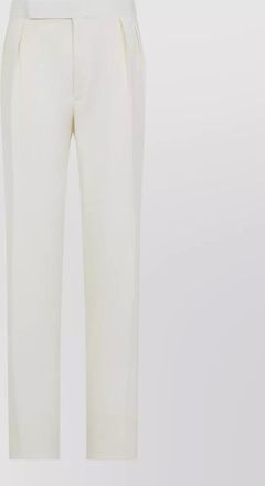 Ralph Lauren Purple Label pleated trousers belt loops side and back pockets