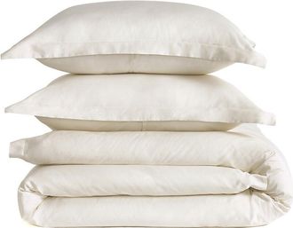 J. Queen New York 300 Thread Count Premier Sateen Full/Queen 3Pc Duvet Cover Set