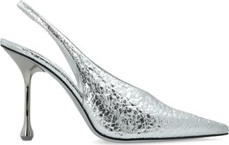 Jimmy Choo London Isa 95 Pump - Dames - Pumps - Grijs - 35 EU - Leer - Schoenen