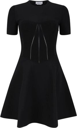 Alexander McQueen Mujer, Vestidos, Negro, Talla: S