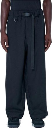 Yohji Yamamoto Broeken - Heren - Wijde Broeken - Zwart - S - Broeken