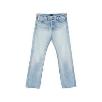 Tom Ford Faded Straight-leg Jeans