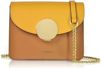 Le Parmentier Handbags - Dames - Schoudertassen - Geel - ONE Size - Leer - Tassen