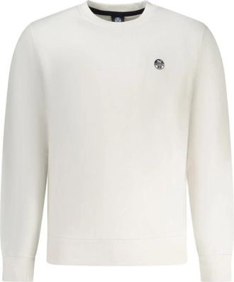 North Sails Sweatshirt met lange mouwen - Heren - Sweatshirts - Wit - XL - Katoen - Hoodies & sweatvesten