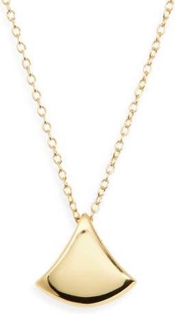 Argento Vivo Fan Pendant Necklace in Gold at Nordstrom Rack