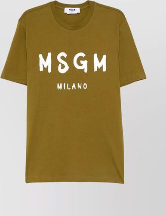 Msgm crew neck short sleeve t-shirt design