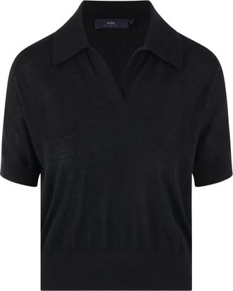 arch4 T-shirt con scollo a V - Nero