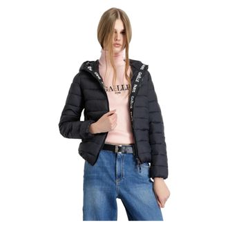 Ga&euml;lle Paris Jassen, Dames, Zwart, S, Polyester, Lange Mouwen Donsjas met Capuchon