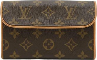 Louis Vuitton Pre-owned Belt Bags, female, Brown, Size: ONE SIZE Pre-owned Accessories Pouch