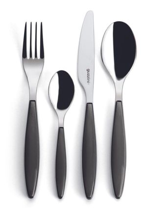 Guzzini Juego Cubiertos Guzzini Gris Acero Inoxidable Moderno